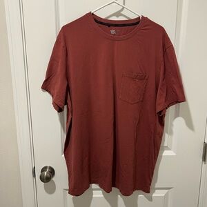 Men's VRST Pocket T-Shirt - Rust Red